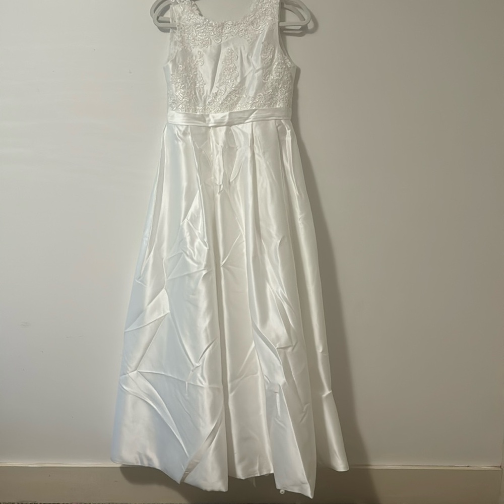 white long dress